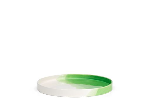 Herringbone Vessels - Green Tray